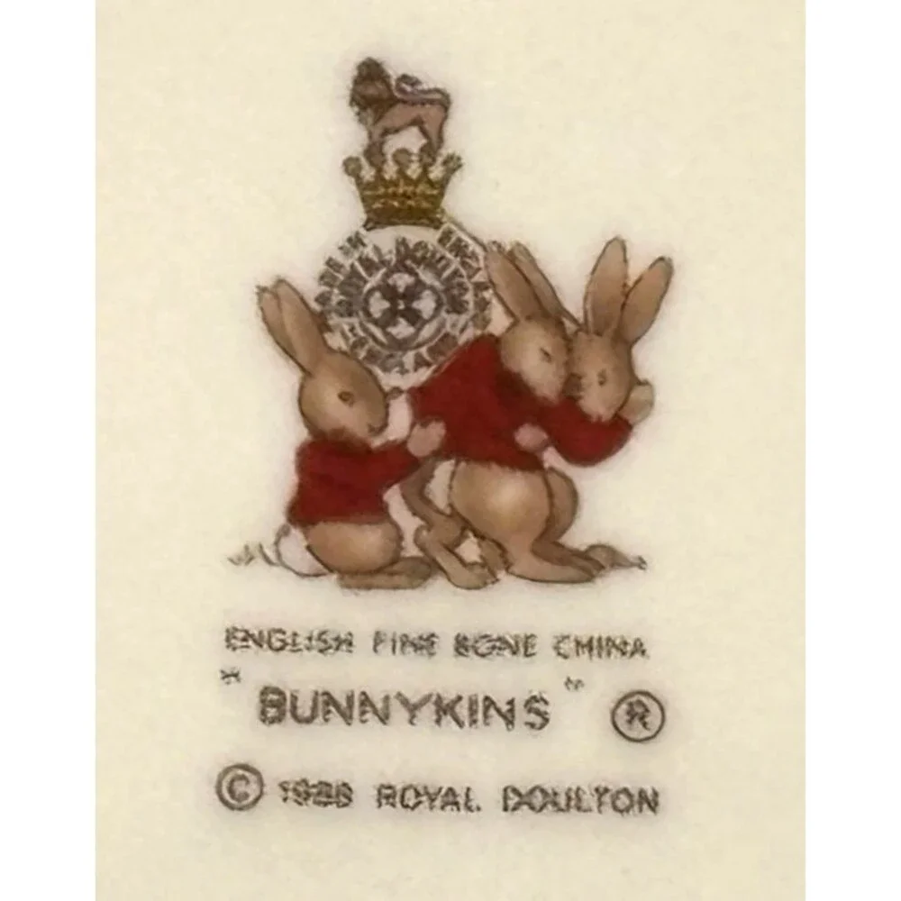 Royal‎ Doulton Bunnykins English Fine Bone China Baby Bowl Classroom Vintage EUC